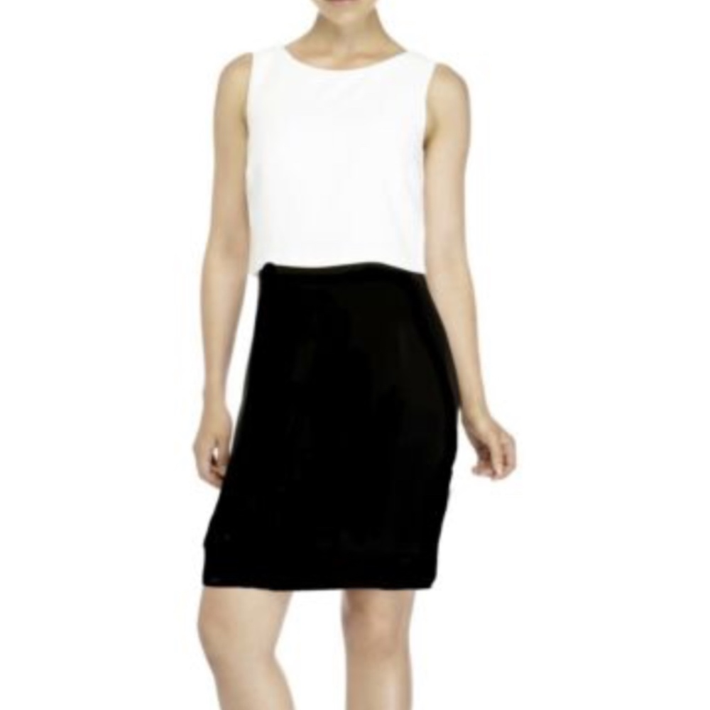 Ivanka Trump Black White ColorBlock Dress Size 6